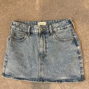 PacSun Light Blue Denim Mini Skirt